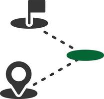 Destination Glyph Two Color vector