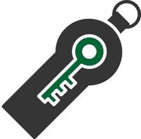 Security Token Glyph Two Color vector