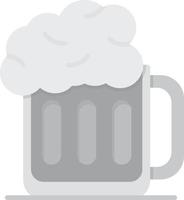 Beer Flat Greyscale vector