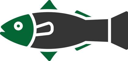 Salmon Glyph Two Color vector