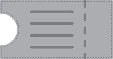 Ticket Flat Greyscale vector