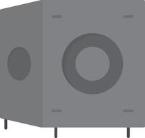 Cajon Flat Greyscale vector