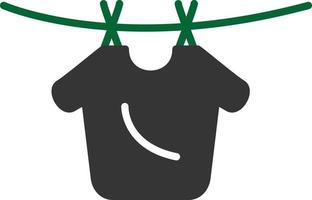 Laundry Glyph Two Color vector