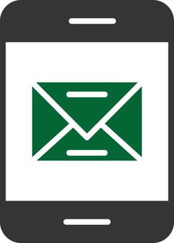 Message Glyph Two Color vector