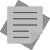 Sticky Note Flat Greyscale vector