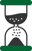 Hourglass Glyph Two Color vector