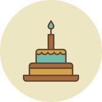 Cake Filled Retro vector