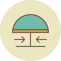 Emergency Button Filled Retro vector