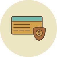 pago de seguridad lleno retro vector