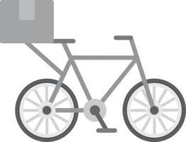 Bicycle Flat Greyscale vector