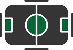 Football Field Glyph Two Color vector