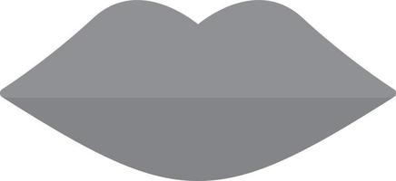 Lips Flat Greyscale vector