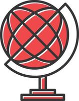 Globe Filled Icon vector