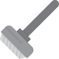 Broom Flat Greyscale vector