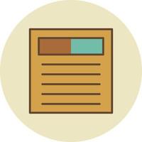 Blog Filled Retro vector