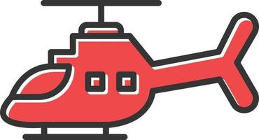 helicóptero lleno retro vector