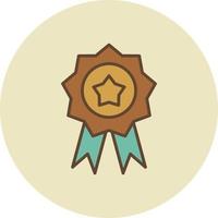 Badge Filled Retro vector