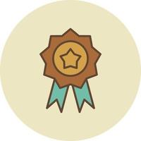 Badge Filled Retro vector