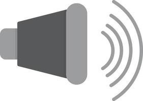 Speaker Flat Greyscale vector