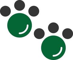 Footprint Glyph Two Color vector