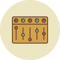 Mixer Filled Retro vector