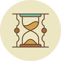 Sand Watch Filled Retro vector