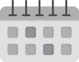 Calendar Flat Greyscale vector