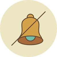 No Alarm Filled Retro vector