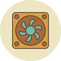 Cooler Filled Retro vector