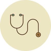 Stethoscope Filled Retro vector