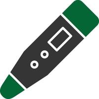 Thermometer Glyph Two Color vector