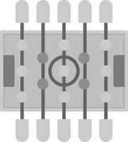 Table Football Flat Greyscale vector