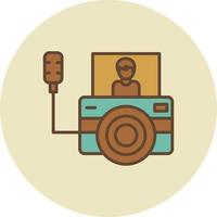 vlog lleno retro vector