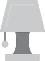 able Lamp Flat Greyscale vector