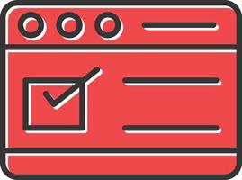 Browser Filled Retro vector