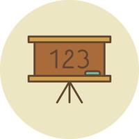 Chalk Board Filled Retro vector