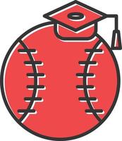Sports Education Filled Icon vector
