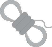 Rope Flat Greyscale vector