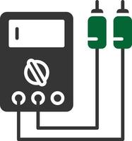 Voltmeter Glyph Two Color vector