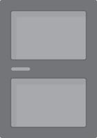 Door Flat Greyscale vector