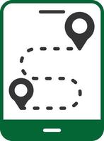 Gps Glyph Two Color vector