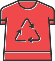 Shirt Filled Retro vector