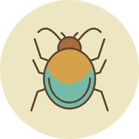Bug Filled Retro vector