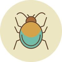 Bug Filled Retro vector