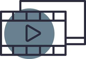 Video Filled Retro vector