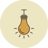 Light Bulb Filled Retro vector