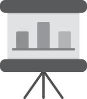 Presentation Flat Greyscale vector