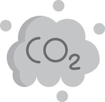 Co2 Flat Greyscale vector