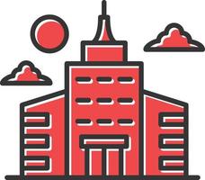 Cityscape Filled Retro vector