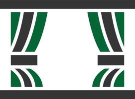 Curtains Glyph Two Color vector